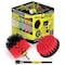 Drill Brush Power Scrubber By Useful Products 5 in W 5 in L Brush, Red R-S-4O-5X-QC-DB - alternate 1